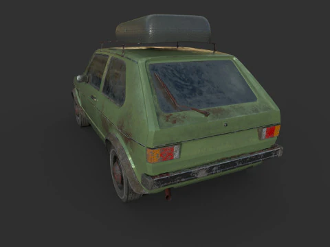 Abandoned Car 46 3D Model