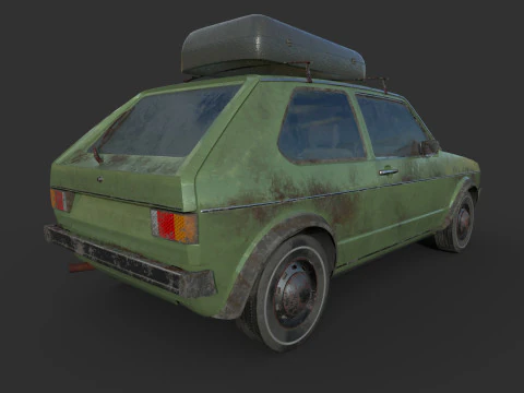 Abandoned Car 46 3D Model