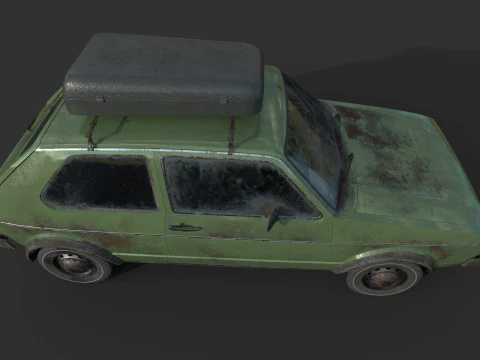 Abandoned Car 46 3D Model