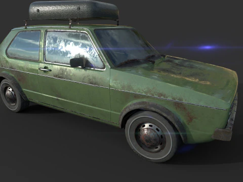 Abandoned Car 46 3D Model