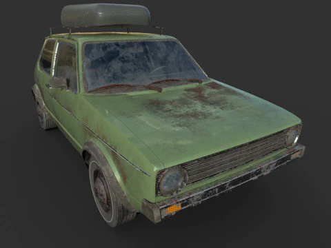 Abandoned Car 46 3D Model