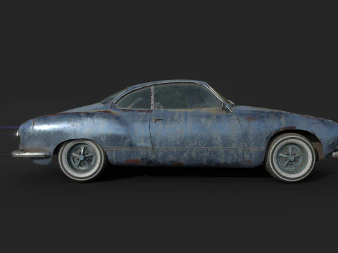 Abandoned Car 44 3D Model