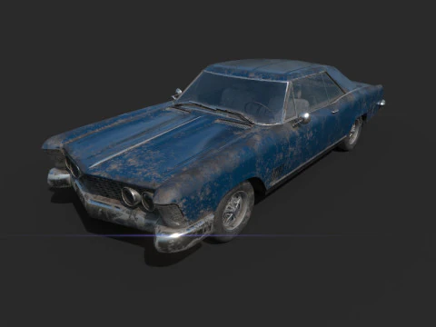 Abandoned Car 43 3D Model