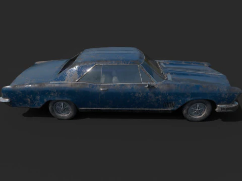 Abandoned Car 43 3D Model