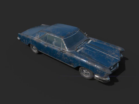 Abandoned Car 43 3D Model