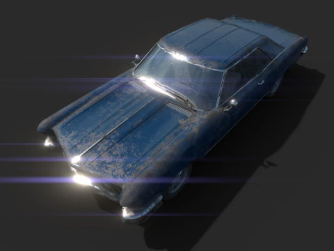 Abandoned Car 43 3D Model