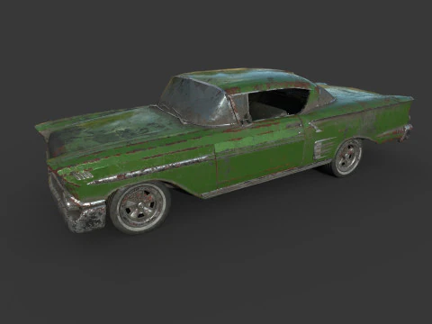 Abandoned Car 41 3D Model