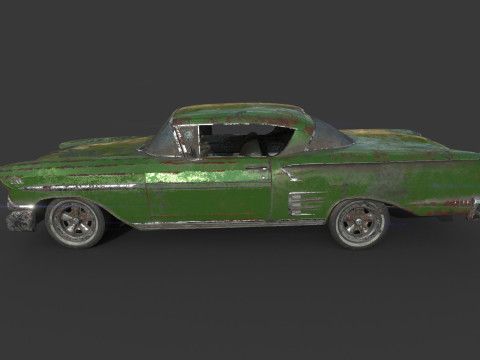 Mobil Terbengkalai 41 Model 3D