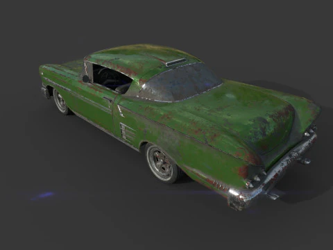 Abandoned Car 41 3D Model
