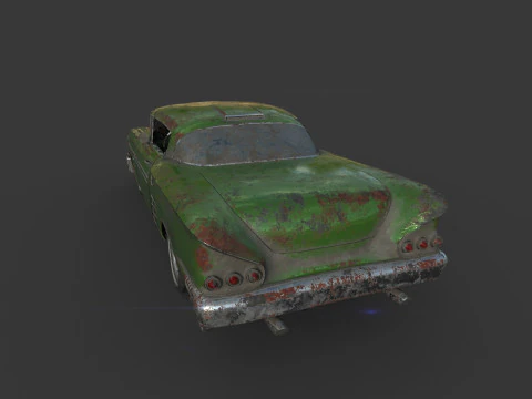 Abandoned Car 41 3D Model