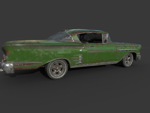 Mobil Terbengkalai 41 Model 3D