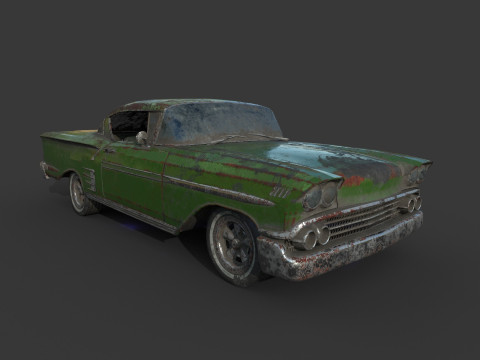 Mobil Terbengkalai 41 Model 3D