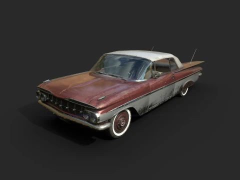 Abandoned Car 37 3D Model