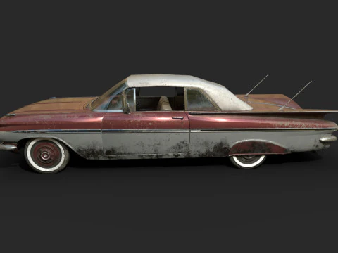 Abandoned Car 37 3D Model
