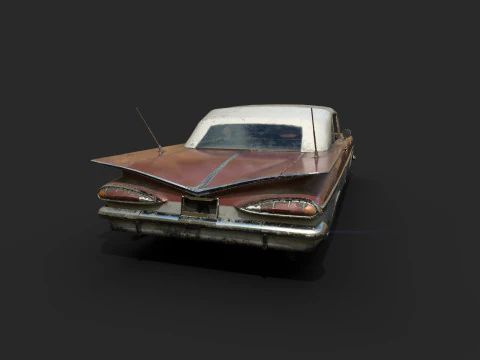 Abandoned Car 37 3D Model