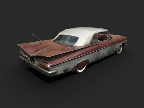 Abandoned Car 37 3D Model