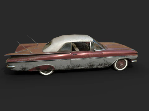 Abandoned Car 37 3D Model