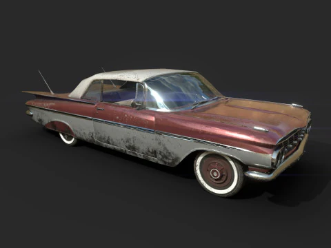 Abandoned Car 37 3D Model