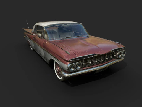 Abandoned Car 37 3D Model