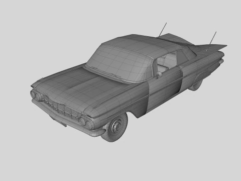 Abandoned Car 37 3D Model