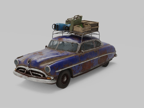 Abandoned Car 36a 3D Model