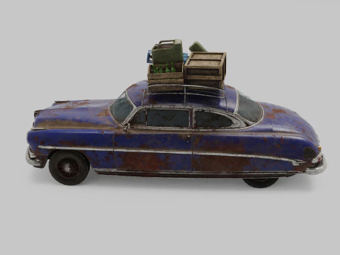 Abandoned Car 36a 3D Model