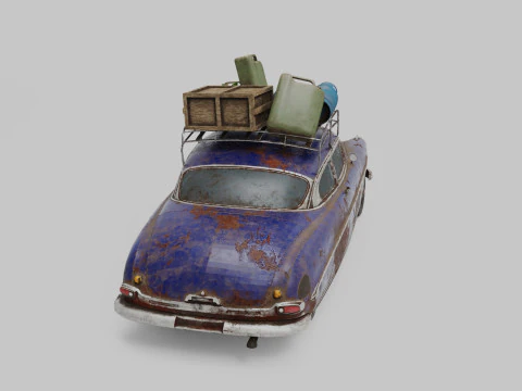 Abandoned Car 36a 3D Model