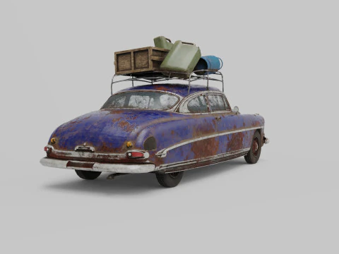 Abandoned Car 36a 3D Model