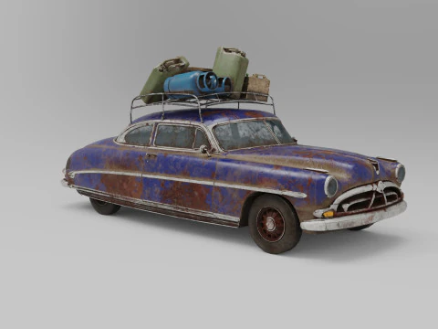 Abandoned Car 36a 3D Model
