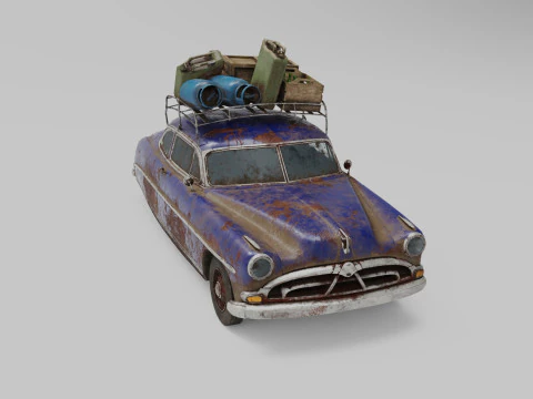 Abandoned Car 36a 3D Model