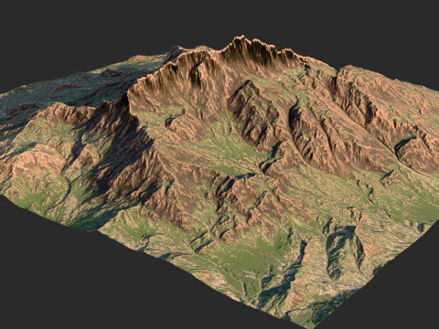 G&oacute;ra Model 3D