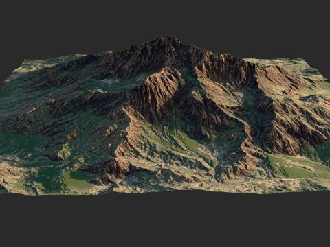 Гора 3D Модель