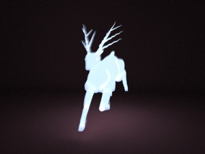 glowing deer-patronus Modelo 3D