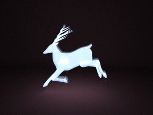 glowing deer-patronus 3D 모델