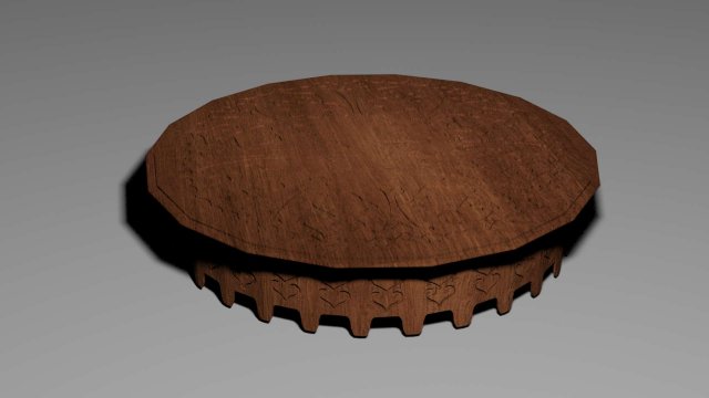 antique coffee table 3Dモデル .c4d .max .obj .3ds .fbx .stl .blend 