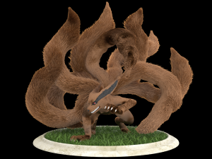 kurama nine tails naruto 3D 모델