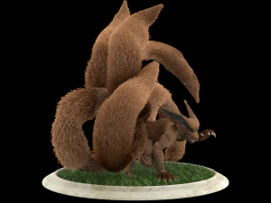 kurama nine tails naruto 3D Model