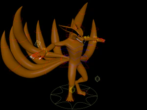 kurama nine tails naruto 3D Model