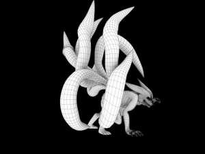 kurama nine tails naruto Model 3D