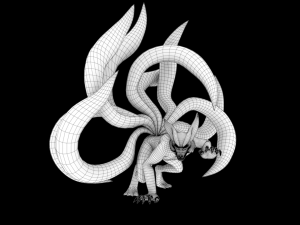 kurama nine tails naruto Model 3D