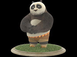 kung fu panda po 3Dモデル