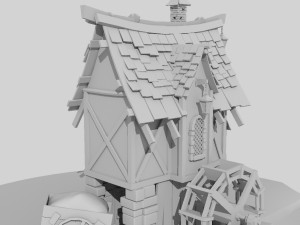 water mill Modelo 3D