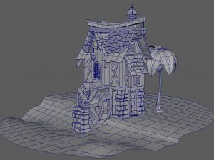 water mill Modelo 3D