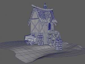 water mill Modelo 3D