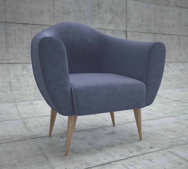 arm chair Model 3D .c4d .max .obj .3ds .fbx .stl .blend