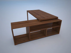 modern office desk 3D Model