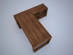 modern office desk 3D Model