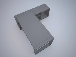 modern office desk 3D Model