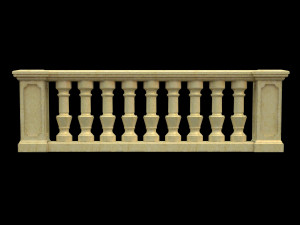 classic balustrade 3D 모델