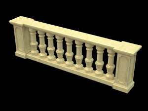 classic balustrade 3D Model
